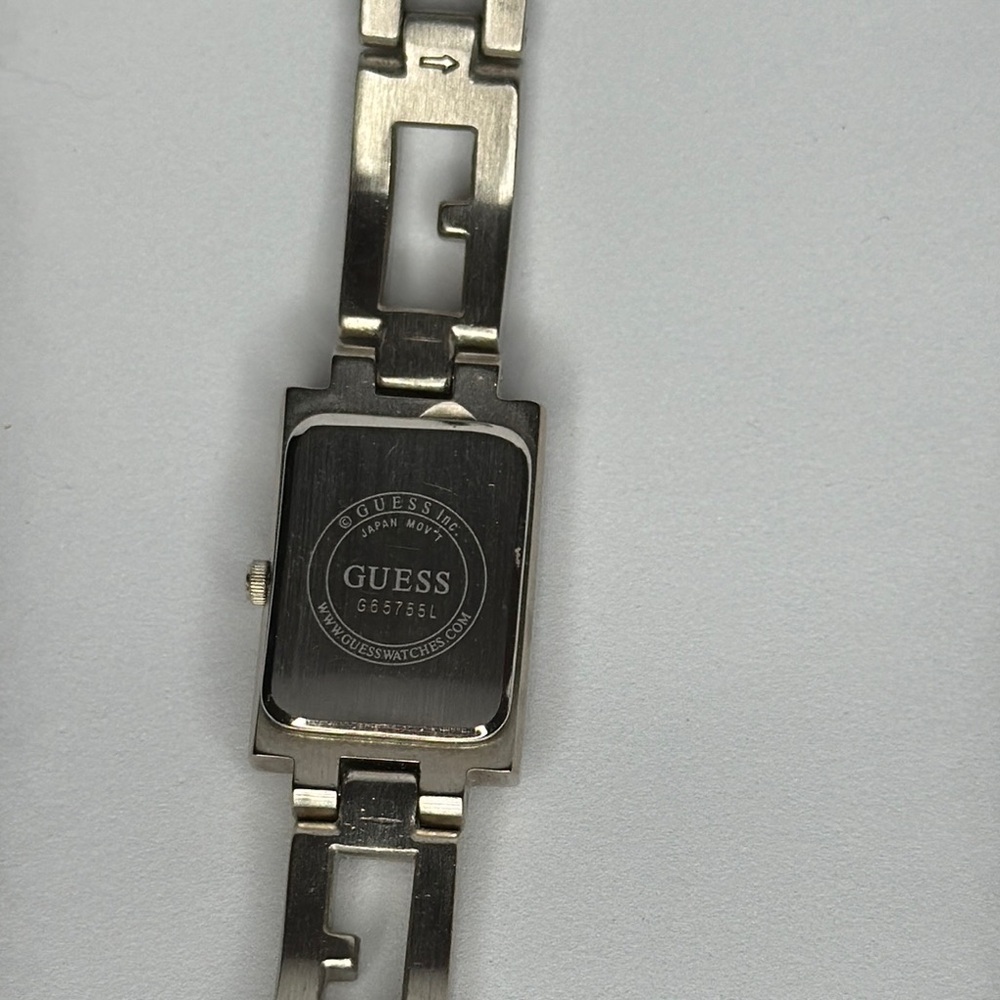 Guess Silver and Gold Link Bracelet Watch - Picture 4 of 5